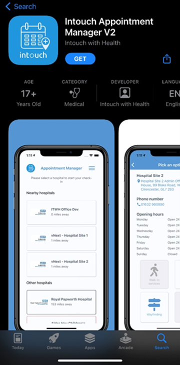 inTouch app screenshot
