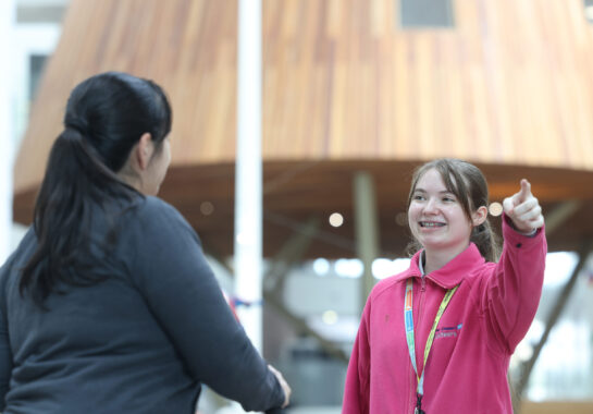 A volunteer at Alder Hey