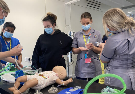 Student nurses in training