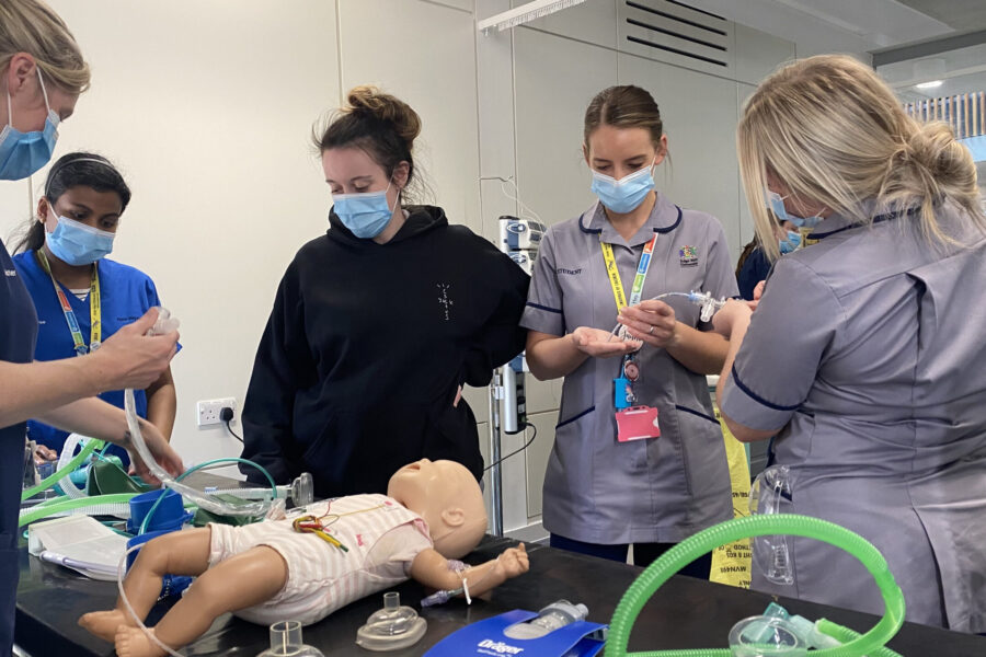 Student nurses in training