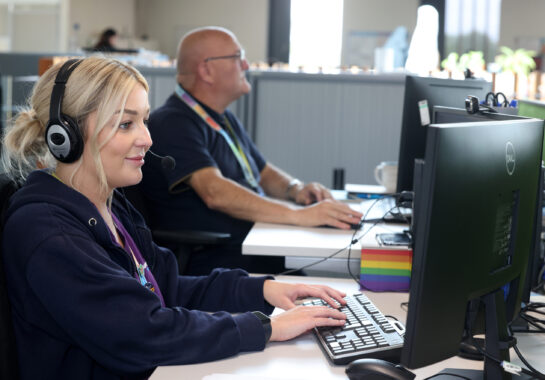 Alder Hey staff at computers