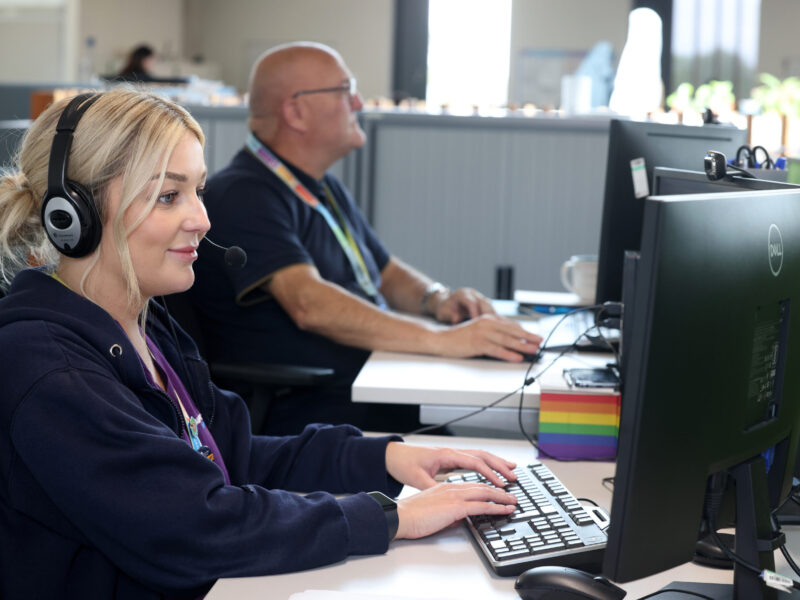 Alder Hey staff at computers